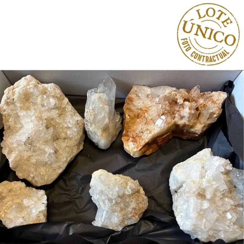 Drusas Cristal de Roca (Brasil). Lote 6 kg.