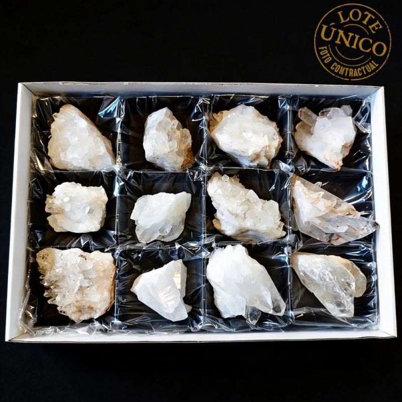 Drusas Cristal de Roca. Lote 12 Un.