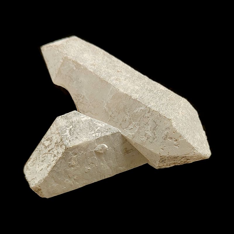 Biterminated Quartz with Kaolin (6-8cm). Price/unit