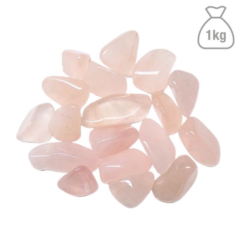 Mini Tumbled Rose Quartz. Bag 1kg.