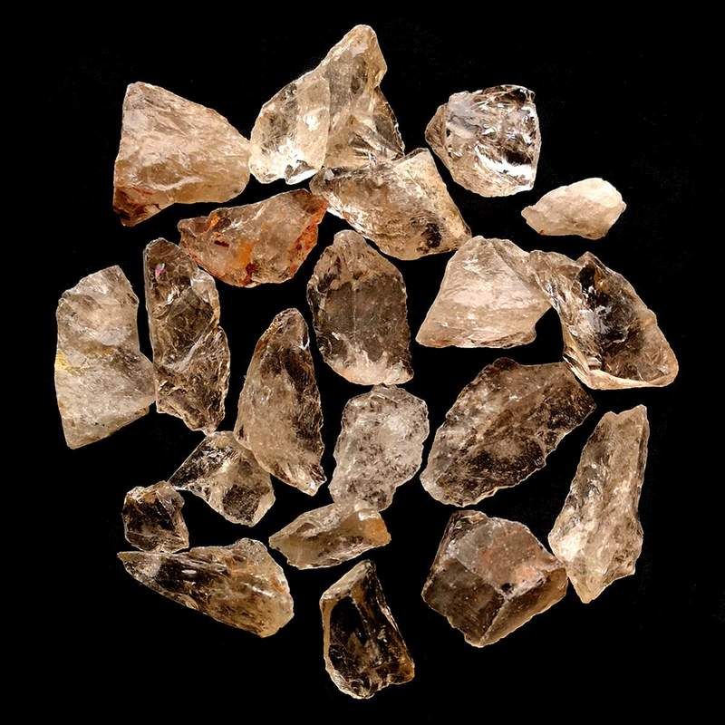 Quartz Fumé chips. Prix par Kg