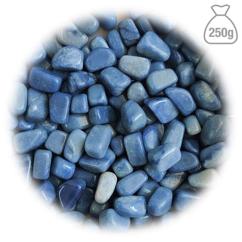 Small Tumbled Blue Quartz. Bag 250gr