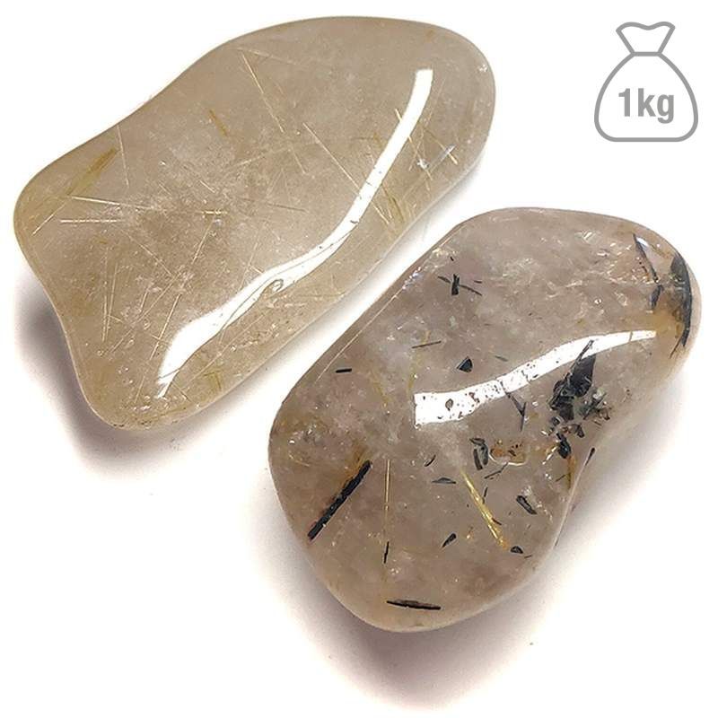 Quartz Pierre Roulée. Sac de 1 kg.