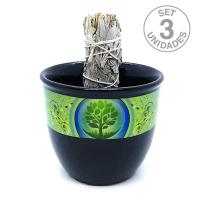 Quemador Cerámica Árbol de la Vida (Set 3 un.)