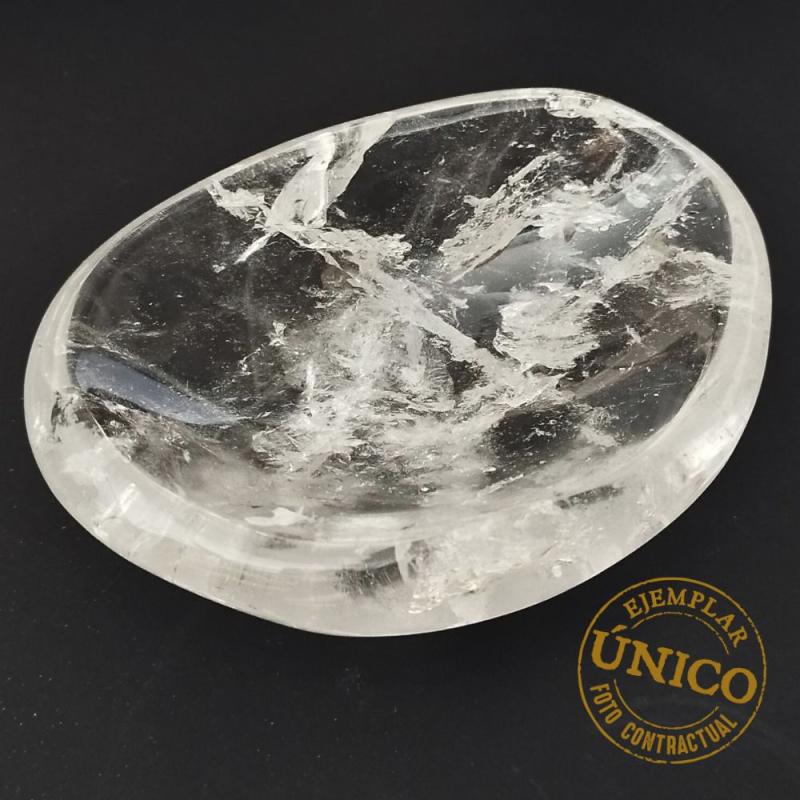 Polished Rock Crystal Bowl (220grs)