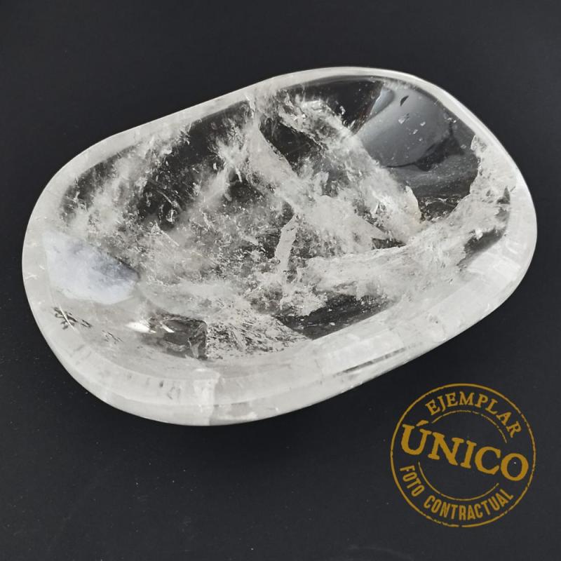 Polished Rock Crystal Bowl (350grs)