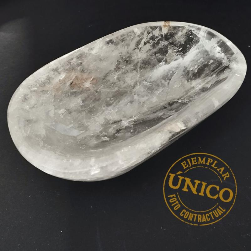 Polished Rock Crystal Bowl (510grs)