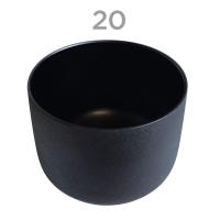 Cuenco Negro Cuarzo 20cm