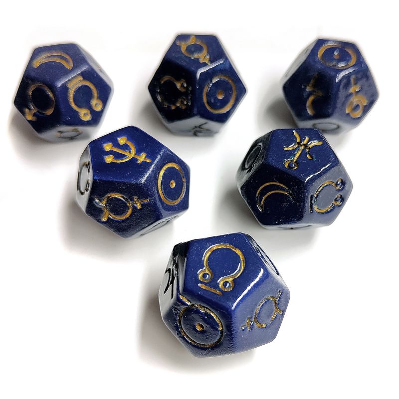 Dodecahedra Astrology Planets (6 units)