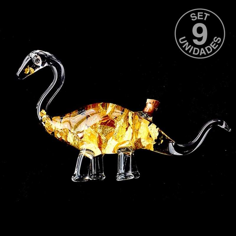 Gold Dinosaur. Set de 9