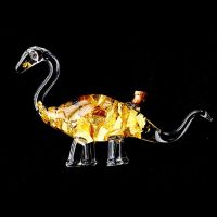 Dinosaurio Vidrio Soplado Oro