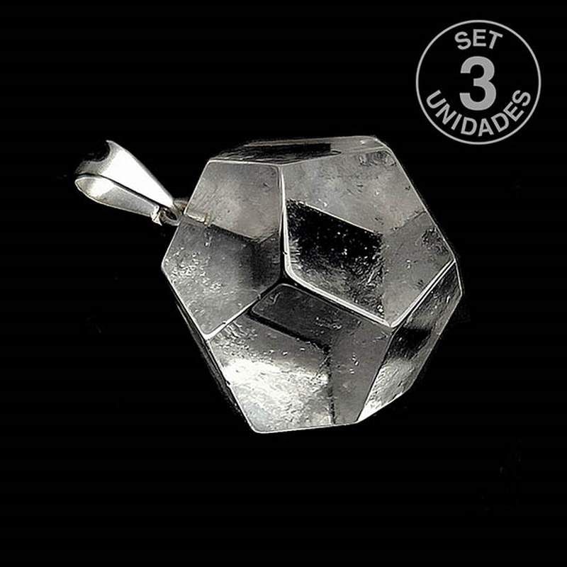 Colgante Dodecaedro Cristal de Roca