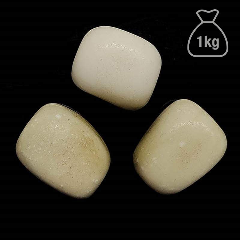 Big Tumbled White Dolomite Jasper. Bag 1kg.