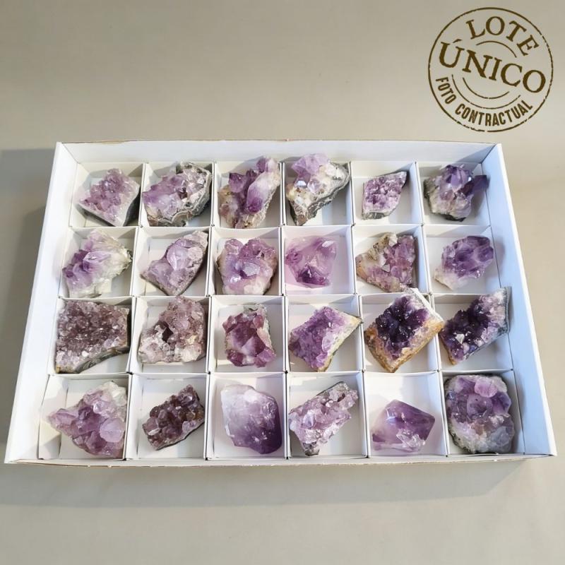 Amatista Drusa. Lote 24 Un.