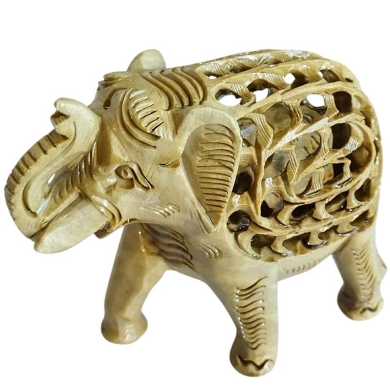 Elefante de Esteatita anidado (15cm)