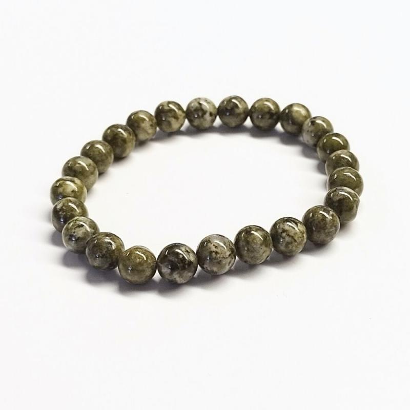 Pulsera Epidota (Bola 8mm)