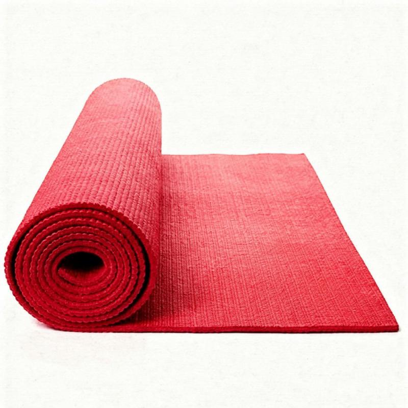 Tapis de yoga/méditation rouge