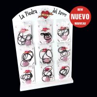 Expositor Colgantes Corazon Cuarzo Rosa (27un) SV