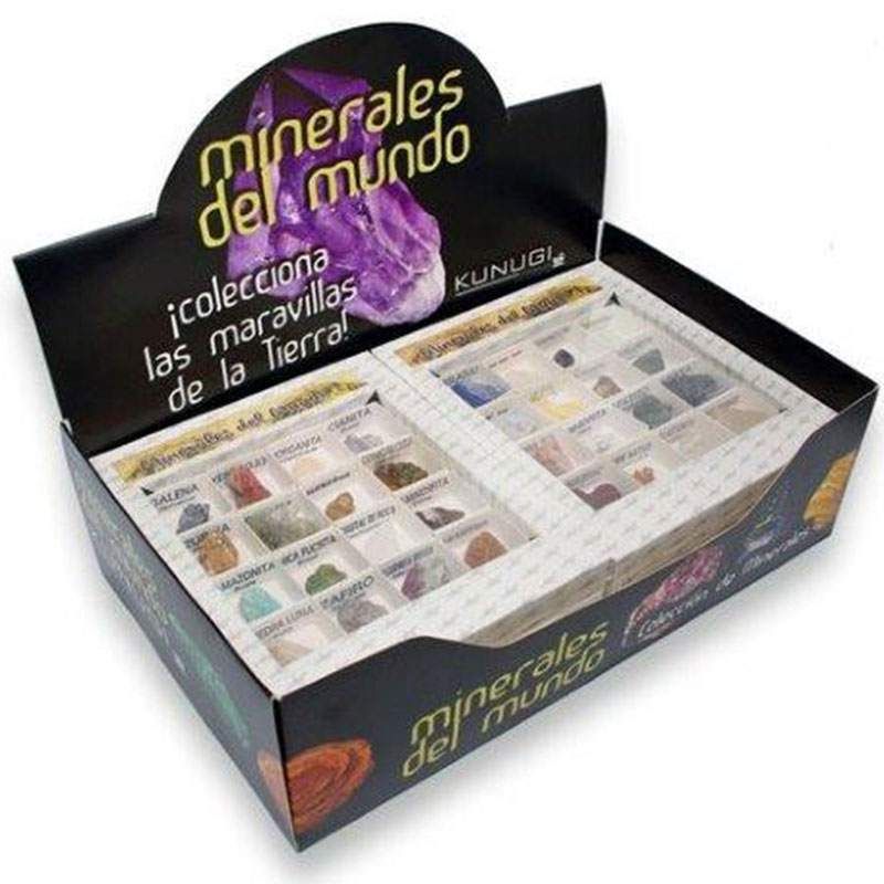 Présentoir Minéraux du Monde.