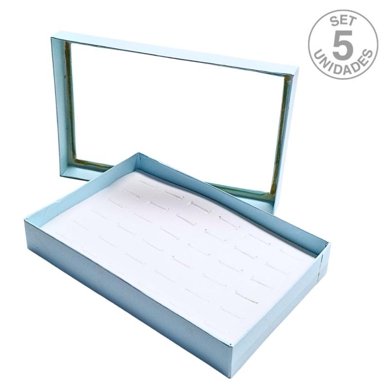 Expositor Caja para Anillos. Set 5 Un.