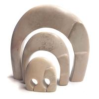 Cerámica Africana con Tres Aros