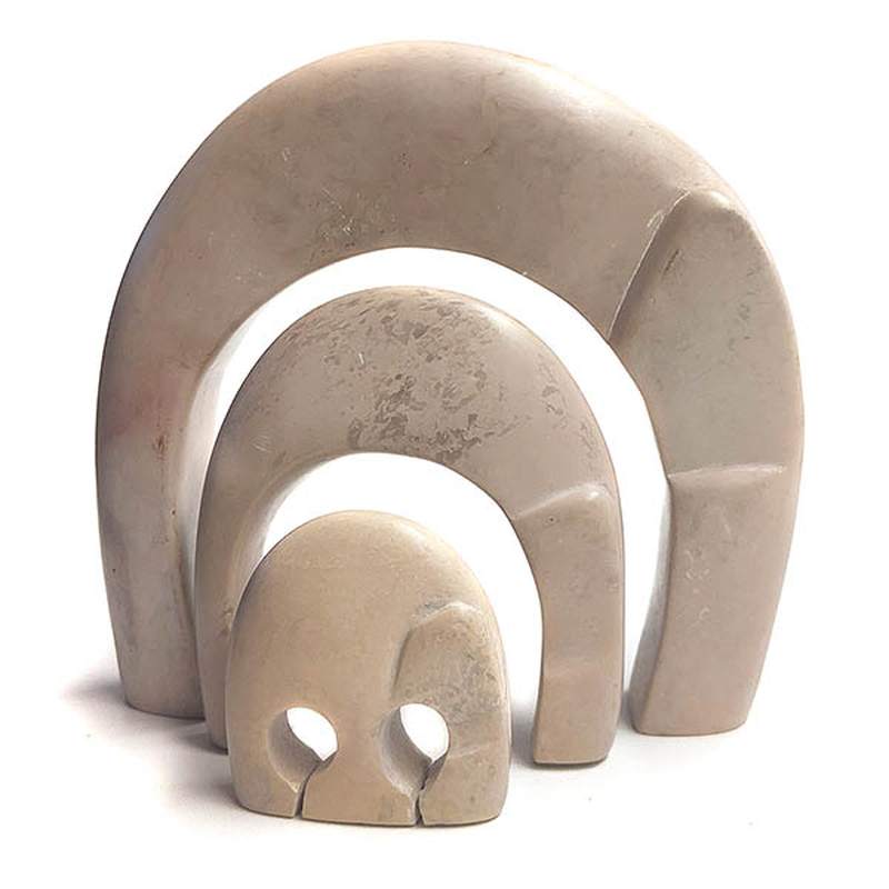 African Ceramic with Three Rings