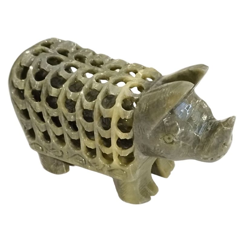 Rhinocéros en Stéatite