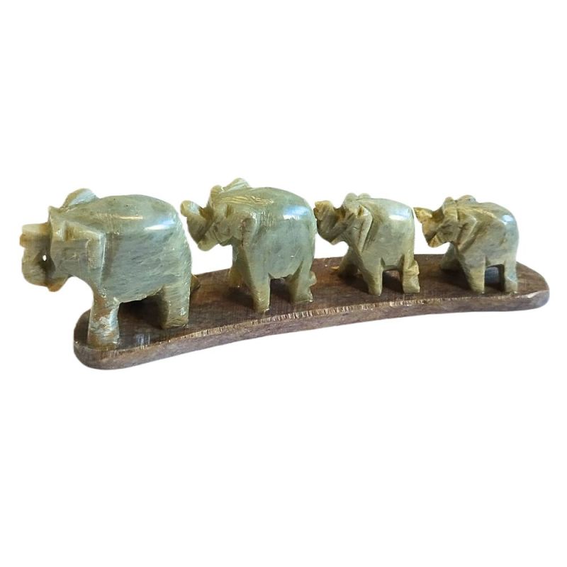 Éléphants en Stéatite