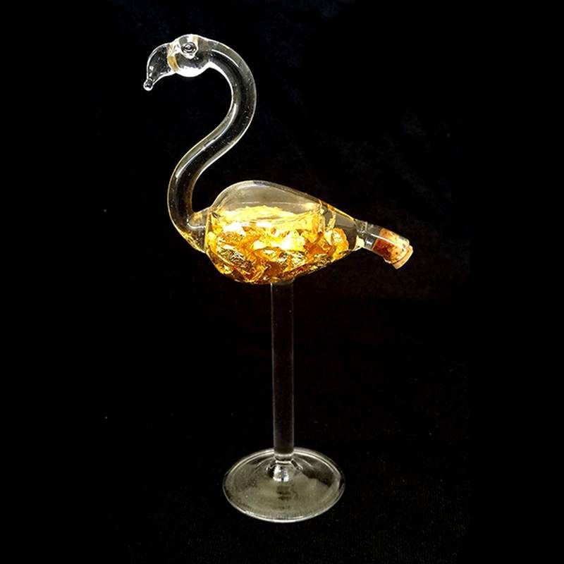 Flamenco Vidrio Soplado Oro