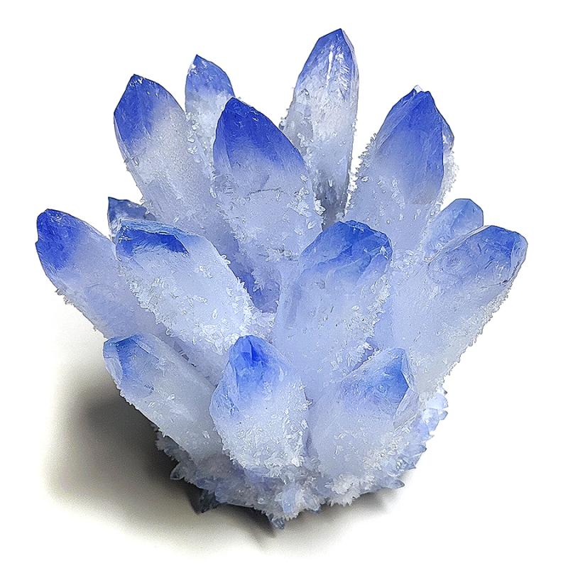 Fleur Pointe Cristal de Roche (Bleu). Prix/Unité