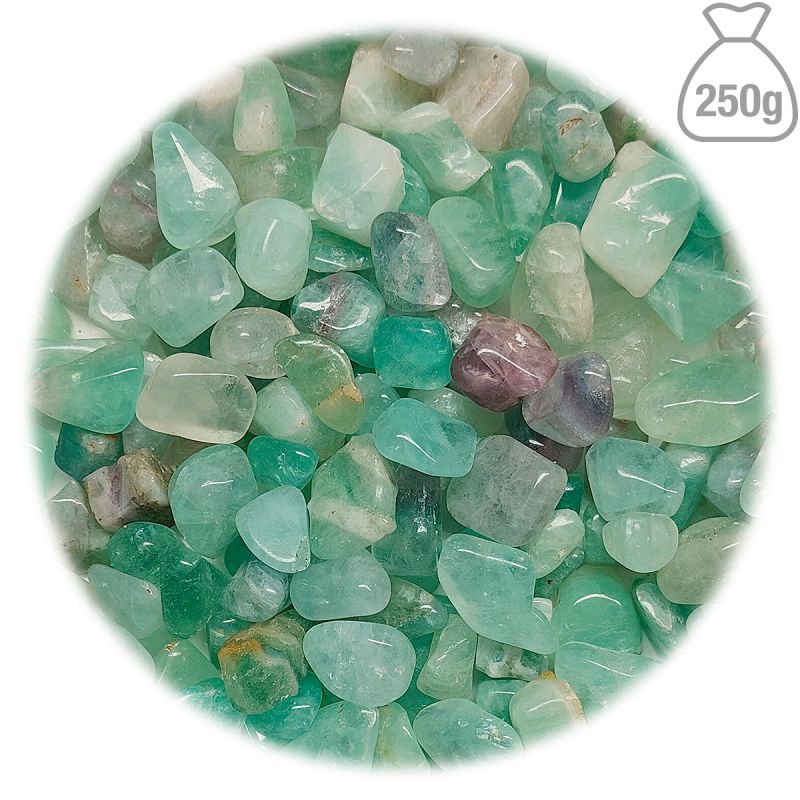 Fluorita Rodado Pequeño (Argentina). Bolsa 250gr