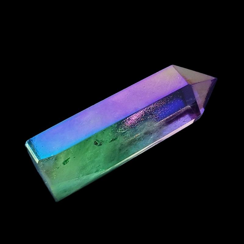 Pointe polie Fluorite 8-9cm