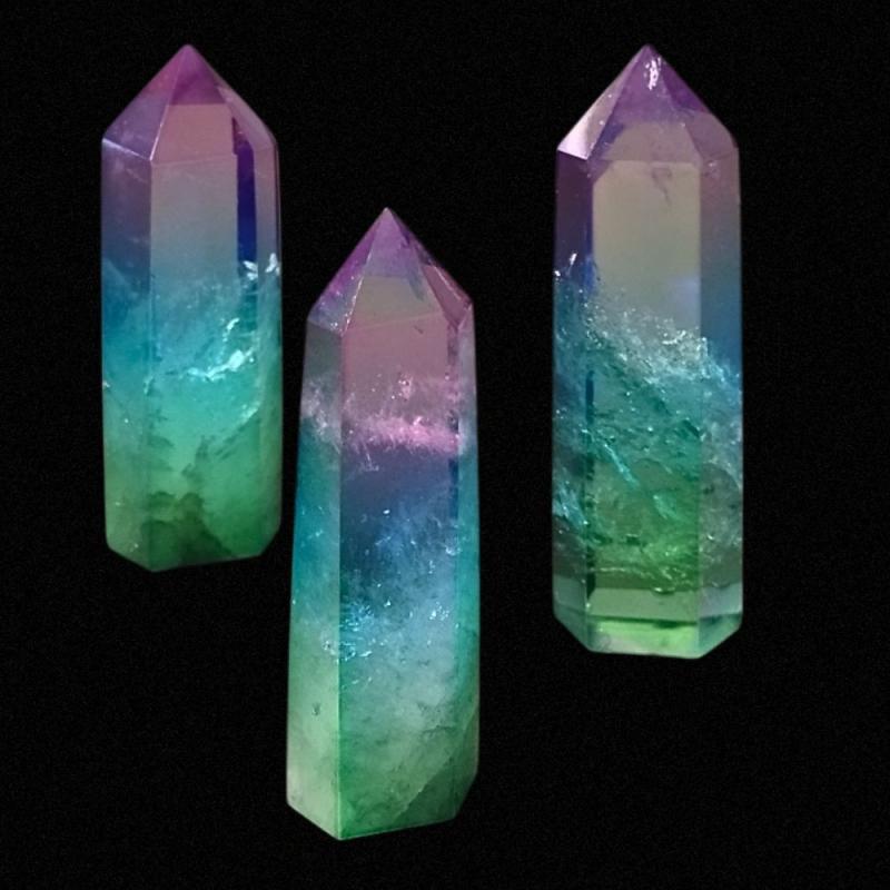 Punta Fluorita pulida 9-10cm