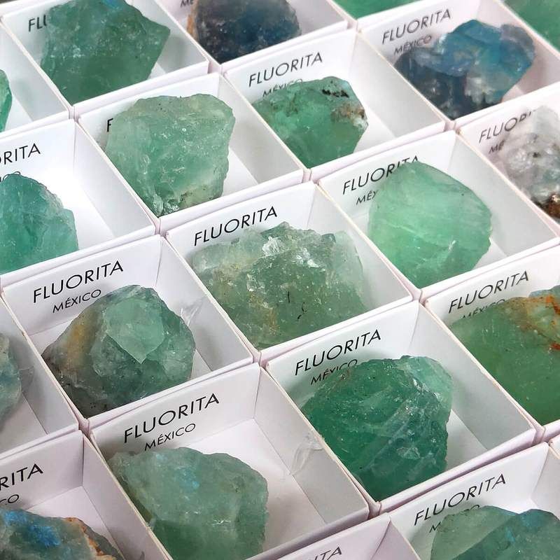 Green Fluorite. Set 54 Un.