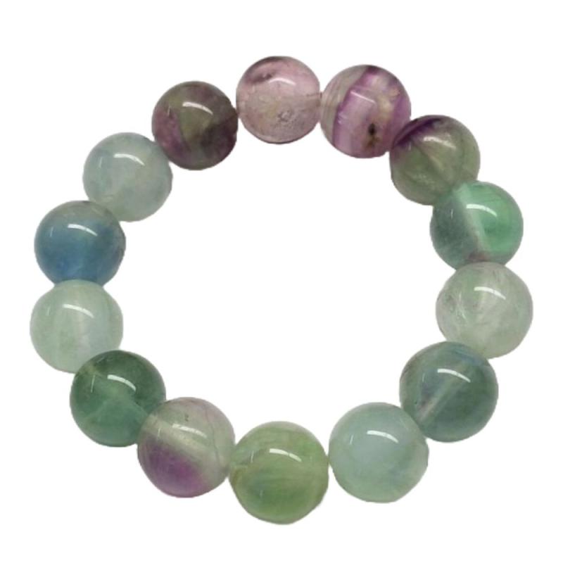 Pulsera Fluorita (Bola 14mm)