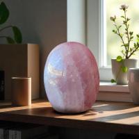 Cuarzo Rosa pulido con base cortada (Precio por Unidad)