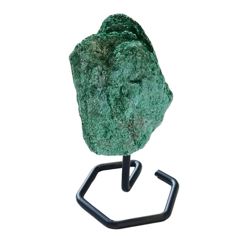 Fuchsite avec pied en métal