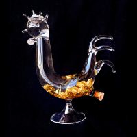 Gallo Vidrio Soplado Oro
