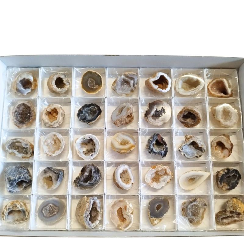 Geoda Ágata Cuarzo. Set 35 Un.