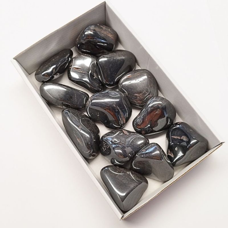 Hematite Pierre Roulée Jumbo. Lot 2kg.