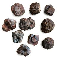 Nódulos Pseudomórficos de Hematite y Pirita (Egipto)