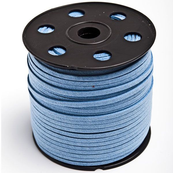 Light Blue Suede Thread. 100 Meters