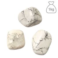 Howlita Blanca Rodado Grande. Bolsa 1kg.