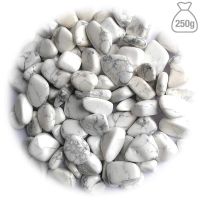 Howlita Blanca Rodado Pequeño. Bolsa 250g
