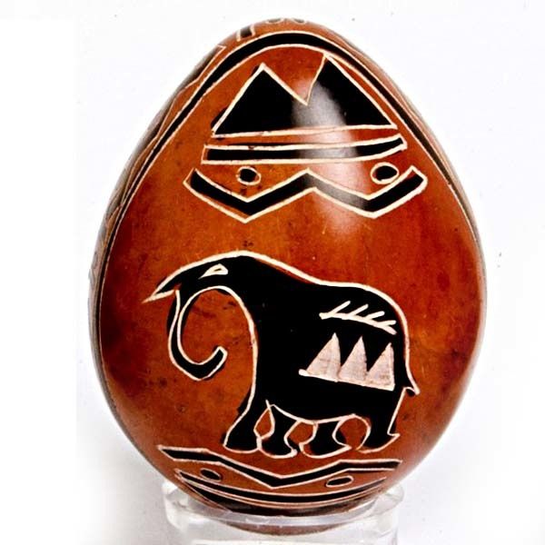 Oeuf Figures Variées Orange