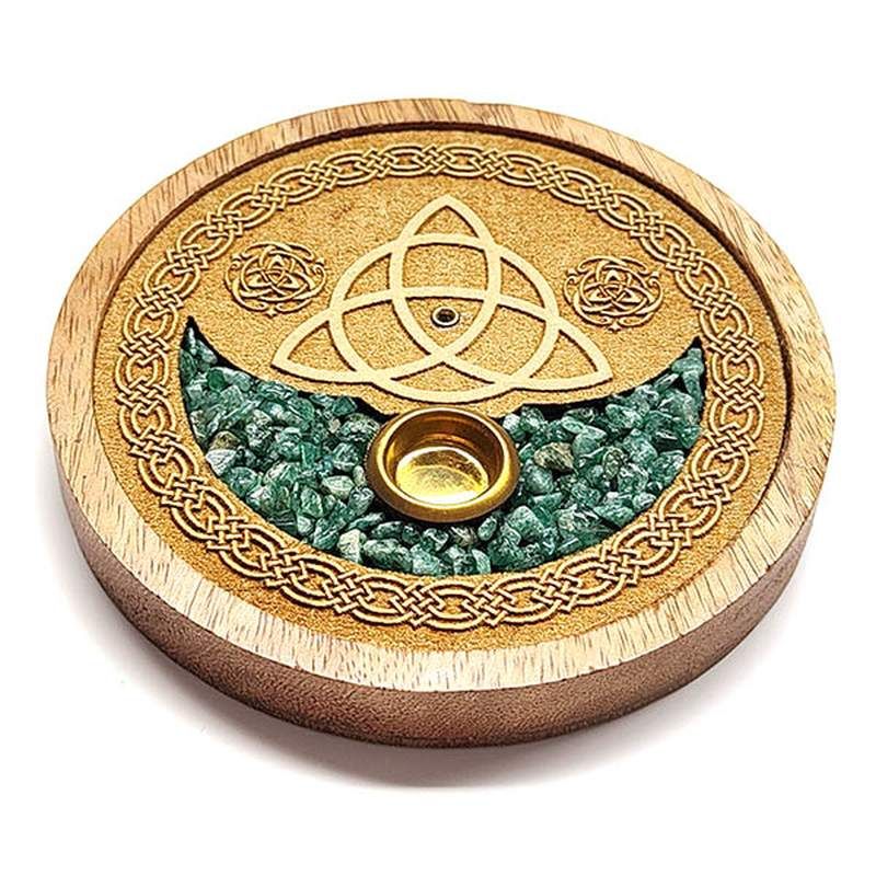 Encensoir Triquetra et Aventurine.