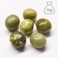 Jade Verde Rodado Mediano. Bolsa 1kg.