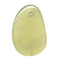 Colgante Plano Jade Verde (4x3cm)