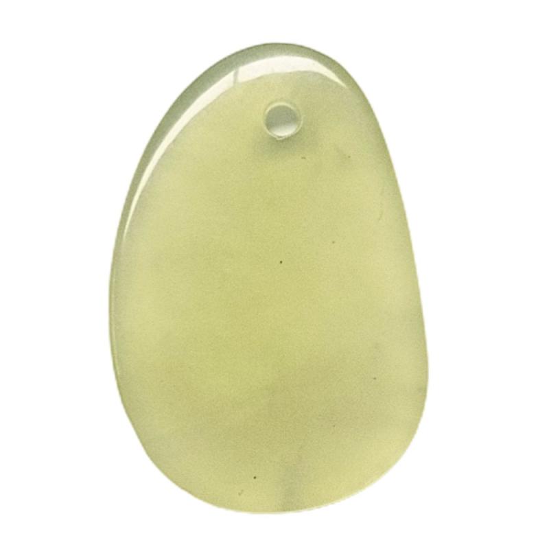 Colgante Plano Jade Verde (4x3cm)
