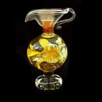 Jarra Vidrio Soplado Oro